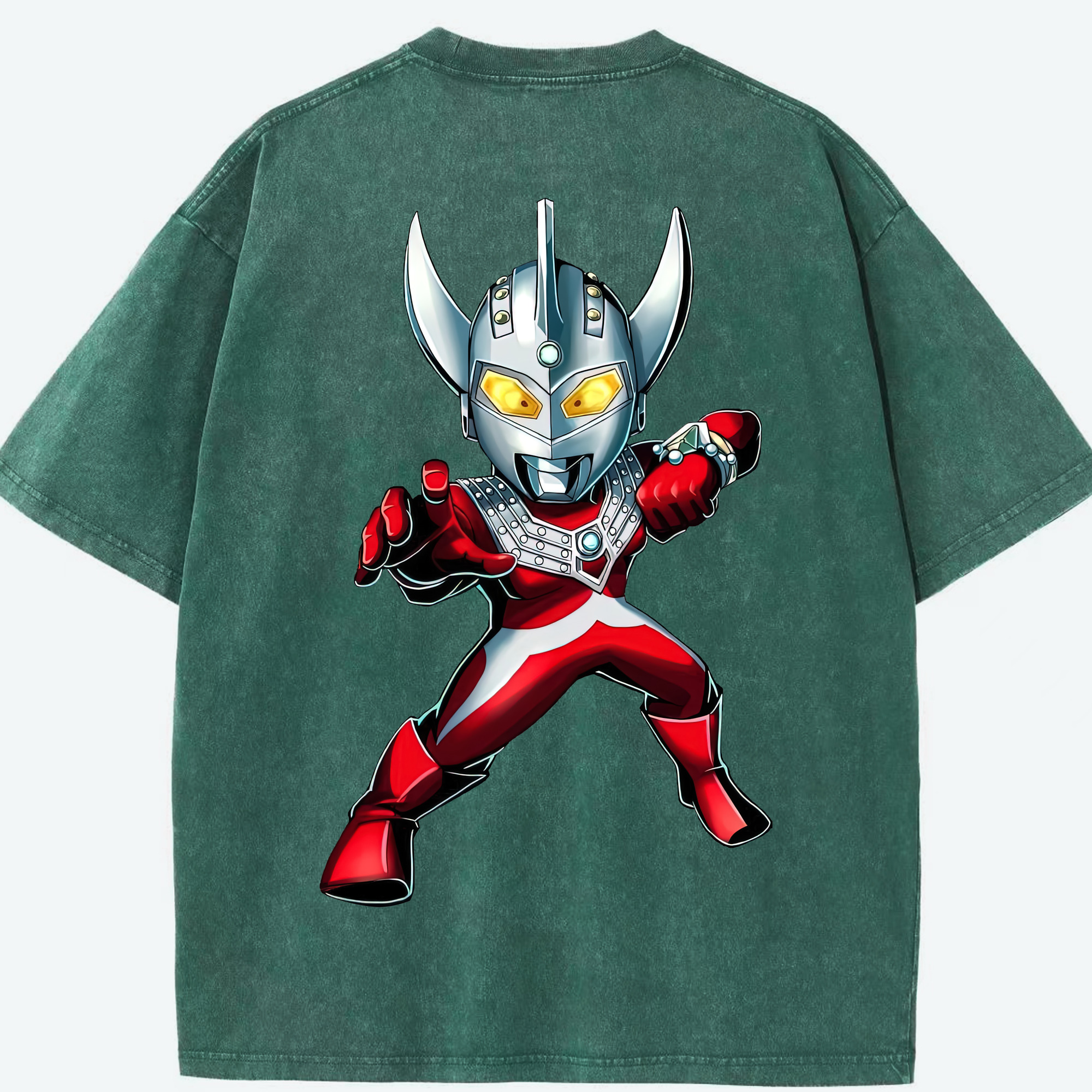 （画像用） ウルトラマン Ultraman 綿100% ヴィンテージ風 半袖Tシャツ（背面プリント）